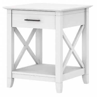 Bush Furniture Key West End Table With Storage | Small End Table For Living R... • $167.95