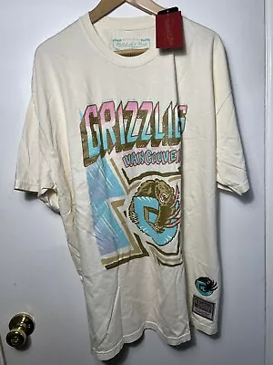 Mitchell & Ness Vancouver Grizzlies Sidewalk Sketch T-Shirt Size XXL NWT • $33