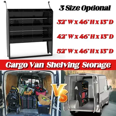 Van Shelving Storage W/Hooks For Ford Transit GM NV PromasterSprinterMetris • $250.99