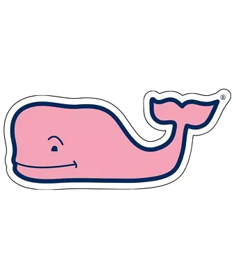 VINEYARD VINES Pink Whale Sticker • $2.95