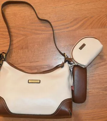 Rosetti Purse 3 Piece Shoulder Bag Compartments Cosmetic Eyeglass • $46.86
