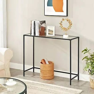  39.4 Inch Modern Look Glass Console Sofa Table With Tempered Glass • $79.87