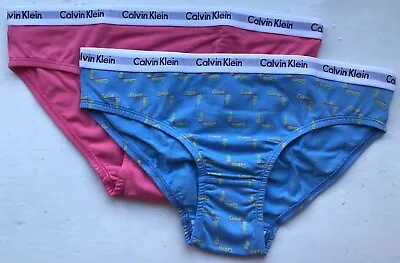 Calvin Klein Girls Modern Cotton Bikini (2 Pack) - 14-16 Years - G80G800166-488 • £20
