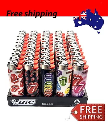 50x Large Bic Lighters Maxi Multi Color Cigarette Lighter. FREE SHIPPING • $84.74