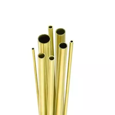 Brass Tube DIY Tube Round Diameter 2/3/4/5/6/7/8/10/14/16/20mm L300mm Brass Tube • $3.47