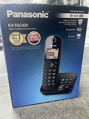 Panasonic KX-TGC420 Digital Single Cordless Telephone Phone With Caller ID • £21.99