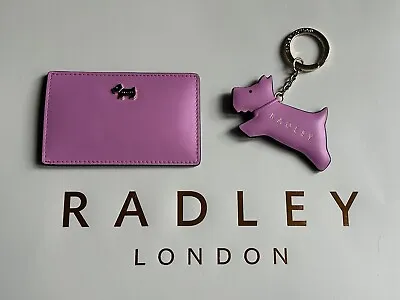 Brand New Radley Fortune Street Travel Cardholder & Keyring - Pink - Boxed • £35
