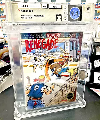 Renegade Fighters Taito New Sealed VGA WATA CGC Nintendo NES SNES GBA • $2595