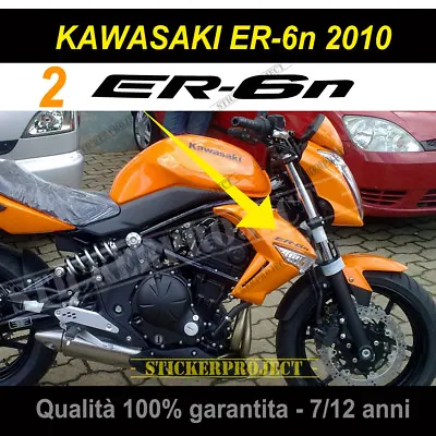 Set 2 Stickers KAWASAKI ER-6N 2010 Stickers Decal Motorcycle • £10.14