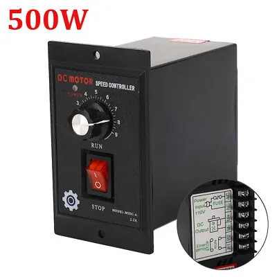 500W DC Motor Speed Controller AC110V TO DC 90V Forward Reverse 9 Gears Variable • $26.99