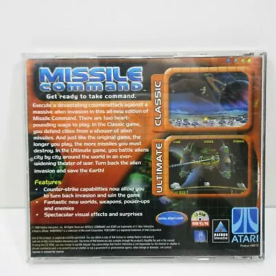 Missile Command Atari PC CD Rom 1999 Hasbro Interactive DISC ONLY #E354 • $4.99