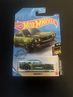 Hot Wheels - 2020 Nightburnerz 8/10 Mazda RX-3 243/250  Free Shipping Best Price • $7.88