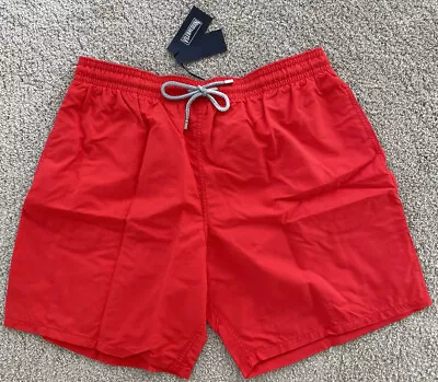 New W Tags Authentic Vilebrequin MOOREA Swim Trunks - RED - MEN - 3XL - XXXL • $125