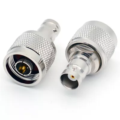 2Pcs N Male To BNC Female Coax Adapter Connector - USA Ham Radio Seller • $9.50