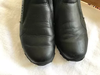 Merrell Black Leather Jungle Moc Shoes  Slip-On  Women's 9 • $29.99