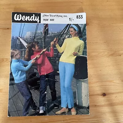 Ladies & Girls Wendy Polo Jumper Pattern Chest 24” - 36  • £2
