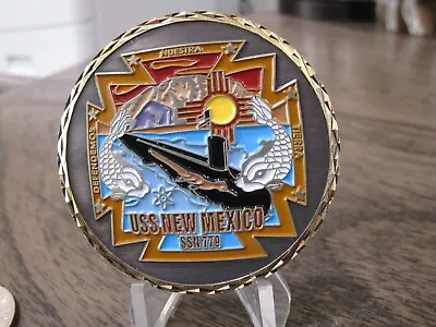 USN USS New Mexico SSN 779 Pride Runs Deep Challenge Coin #727T • $28.99