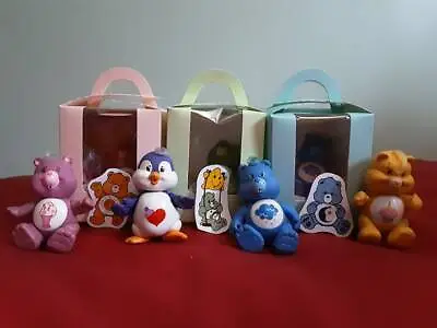 £14.99 • Buy Vintage 1980s Care Bears Poseable Figures Various In Hand Made Box + FREE CHARM