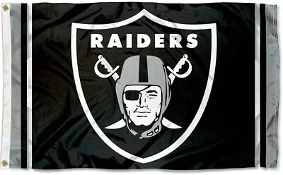 Las Vegas Raiders Oakland 3x5 Ft Flag Banner NFL Football Free Shipping • $12.99