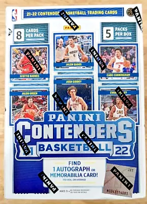 2021-22 Panini Contenders NBA Basketball Cards Blaster Box Sealed 1 AUTO Or MEM • $39.99