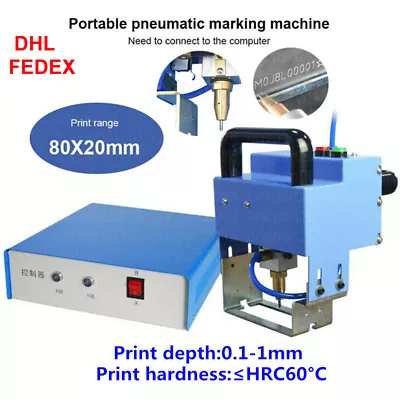 Portable Pneumatic Marking Machine Use On Metals Such As Steel 110V 220V • £603.99