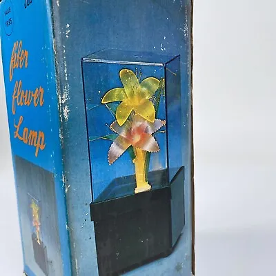 Vintage Fiber Optic Flower Light-Up Color Changing Lamp 1980's NOS New • $31.19