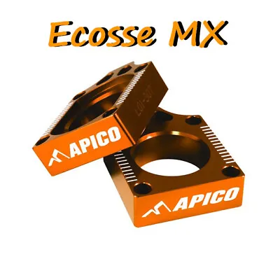 KTM XC-W125 XC-W150 2017-2019 EXCF 00-22 APICO Orange REAR Axle Block Motocross  • $44.43