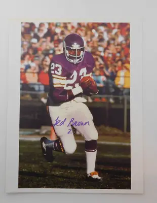 NFL Ted Brown  Minnesota Vikings  Signed 8x10 Autograph • $9.99