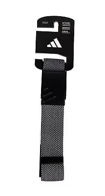 NEW Adidas Reversible Stretch Golf Belt Black Cut To Size Herringbone/Heathered  • $24.99