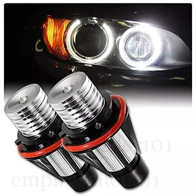 2X Angel Eyes Halo LED Lights Bulb For BMW E39 E87 E64 E63 E65 E66 E53 X5 E83 • $11.97