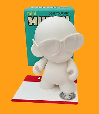 Kidrobot Munny World 4” Mini Munny DIY Vinyl Figure W/ Eye Glasses - Open Box • $18