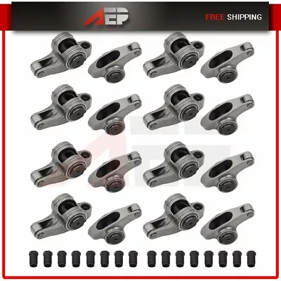 Roller Rocker Arm Set Fits Chevy Bbc 454 1.7 Ratio 7/16  Stainless Steel • $125.68