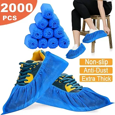 2000PCS Non-Woven Boot&Shoe Covers Large Non-slip Disposable Anti Slip Treads • $119.99