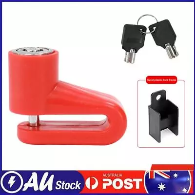 Electric Scooter Disc Brake Lock Anti Theft With Lock Frame For M365 (Red) • $9.70