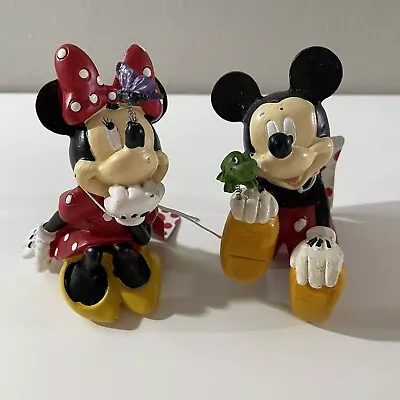 DISNEY Mickey & Minnie Mouse Mini Figurine Indoor / Outdoor Decorative Statues • $9.97
