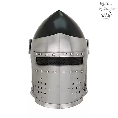 Medieval Knight Roman Armour Flap Barbuta Steel Templar Norman Crusader Helmet • $85