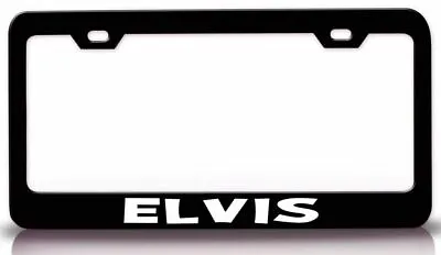 ELVIS Male Name Steel License Plate Frame Style Bl • $15.95