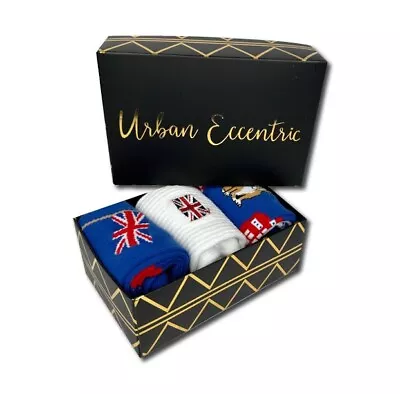 Unisex London Union Jack Socks Gift Box • £12.99