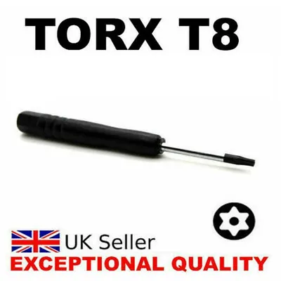 T8 Torx Star Screwdriver For Xbox 360 PS3/4 Controller Opening Repair Tool Black • £1.79
