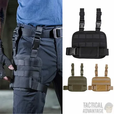 £10.95 • Buy Tactical MOLLE Drop Leg Utility Platform Thigh Rig Holster Panel Magazine Pouch 