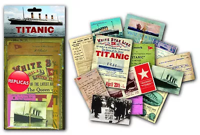 Titanic Nostalgic Memorabilia Pack With Numerous Replica Ephemera Items   (mp) • £7.50