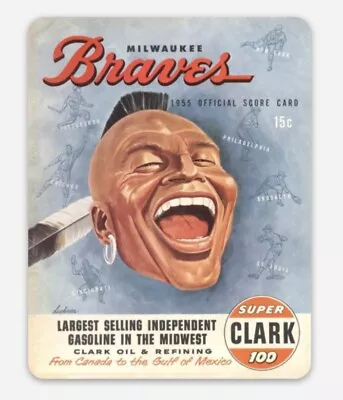 Milwaukee Braves 1955 Score Card Vintage Baseball Custom Die Cut MAGNET • $5.25