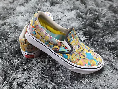 The Simpsons X Vans Womens Slip On Shoes Size 6.5 Mens 5 Springfield Comfycush • £28.35