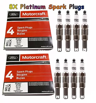 8PCS Motorcraft SP546 Spark Plugs SP-546 PZK14F Genuine New For Ford F150 F250 • $39.99