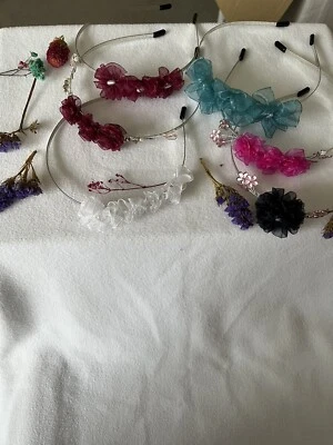 £4 • Buy Crystal Headbands Alice Bands Jewel Gems Pearls Hair Band Girl Ladies Handmade