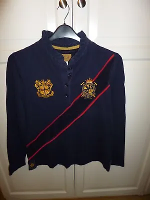 Joules Navy Long Sleeve Top Size 16 - Equestrian Theme Detail - Joules Polo Club • $28.98