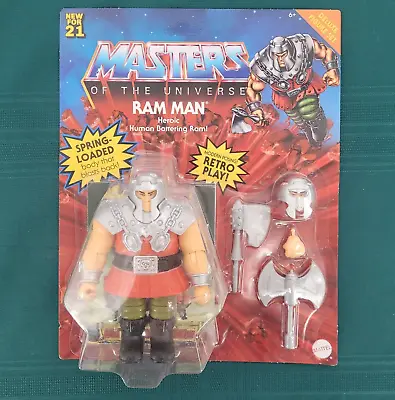 Mattel Masters Of The Universe RAM MAN Figure Heroic Human MOTU New For 21 • $18