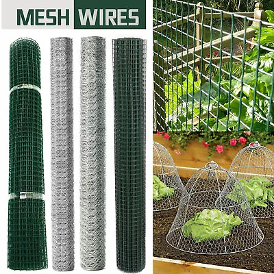 £9.99 • Buy Galvanised Chicken Wire Mesh Netting Rabbit Cage Aviary Fence Plant Net