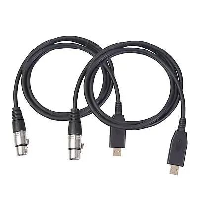 USB To XLR 3-pin Female Microphone Link Cable Audio Adapter Cable For The • £10.99