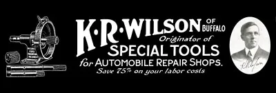 K.R. Wilson Of Buffalo New York Tools NEW Sign 16x48  USA STEEL XL Size - 8 Lbs • $169.88